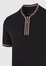 clement-crew-neck-zip-polo-shirt-black