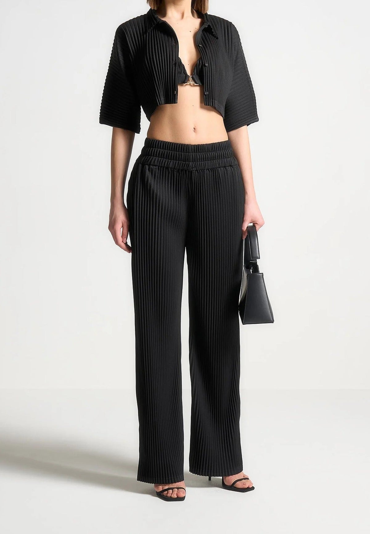 L⁠ila - Pleated Pants - Black