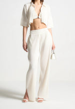 L⁠ila - Pleated Pants - Off White