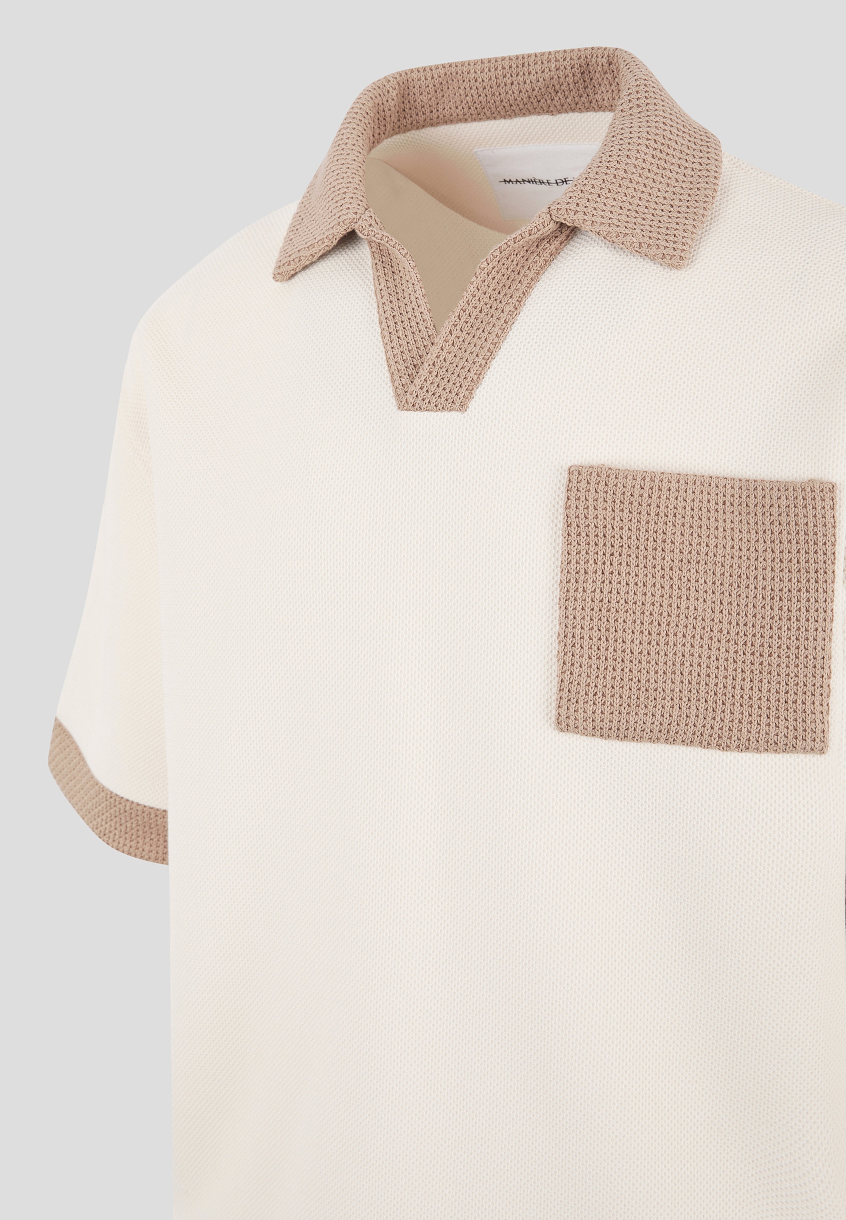 boxy-polo-shirt-with-crochet-detail-cream
