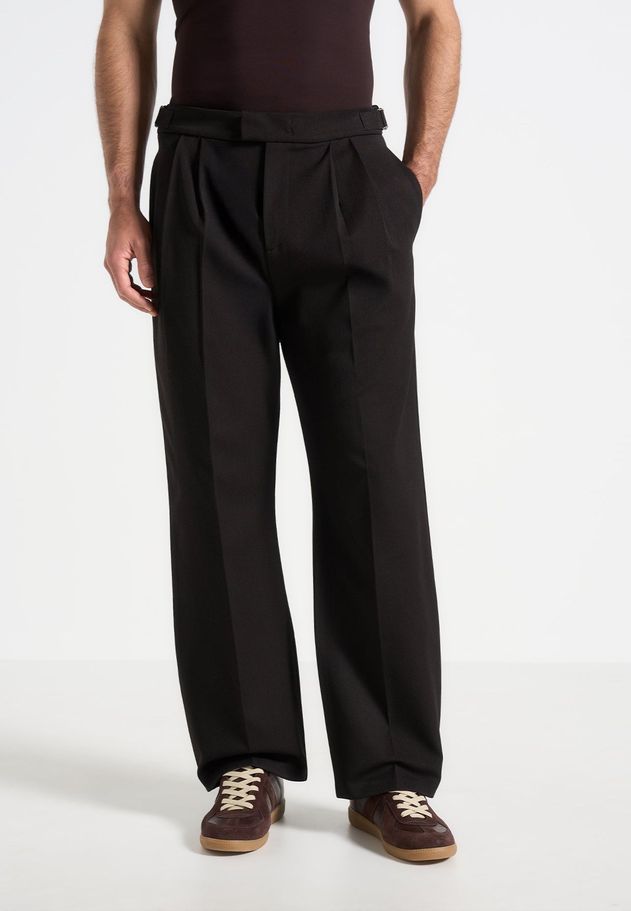 pierre-relaxed-fit-textured-pleated-tailored-trousers-dark-brown 