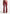 Caroline - Tacked Leather Flared Pants - Wine Red
