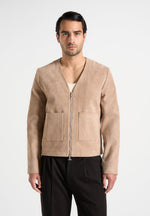 maxime-suede-zip-jacket-with-contrast-stitch-beige