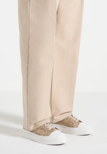 Men's Vienna - Suede Contrast Stitch Sneaker - Beige