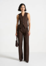 christine-tailored-cinch-waistcoat-brown