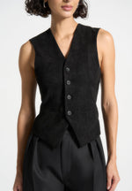 christine-suede-cinch-waistcoat-black