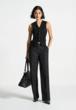 christine-suede-cinch-waistcoat-black