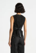 christine-suede-cinch-waistcoat-black