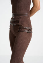 suede-buckle-detail-leggings-brown