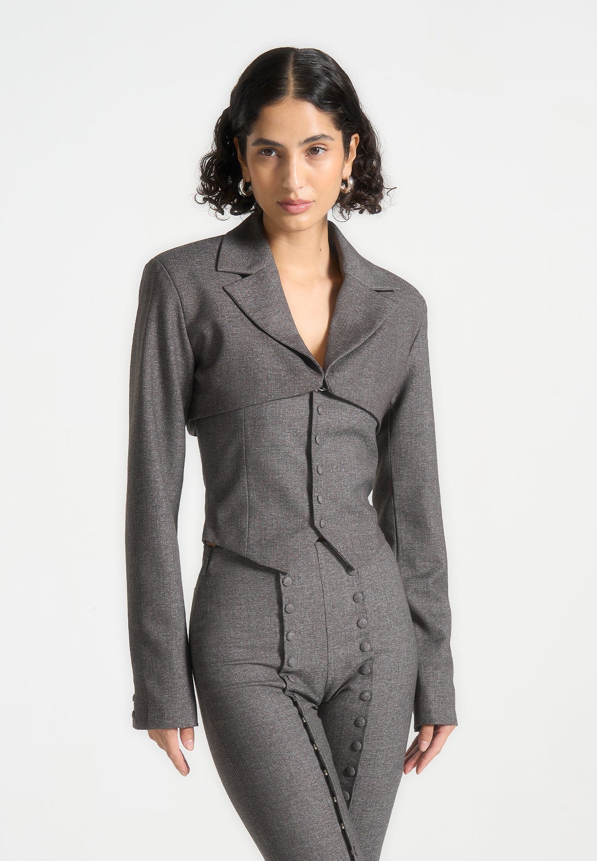 lise-cropped-tailored-blazer-and-button-detail-bandeau-dark-grey