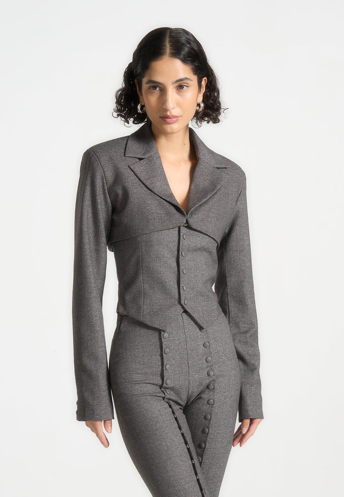 lise-cropped-tailored-blazer-and-button-detail-bandeau-dark-grey