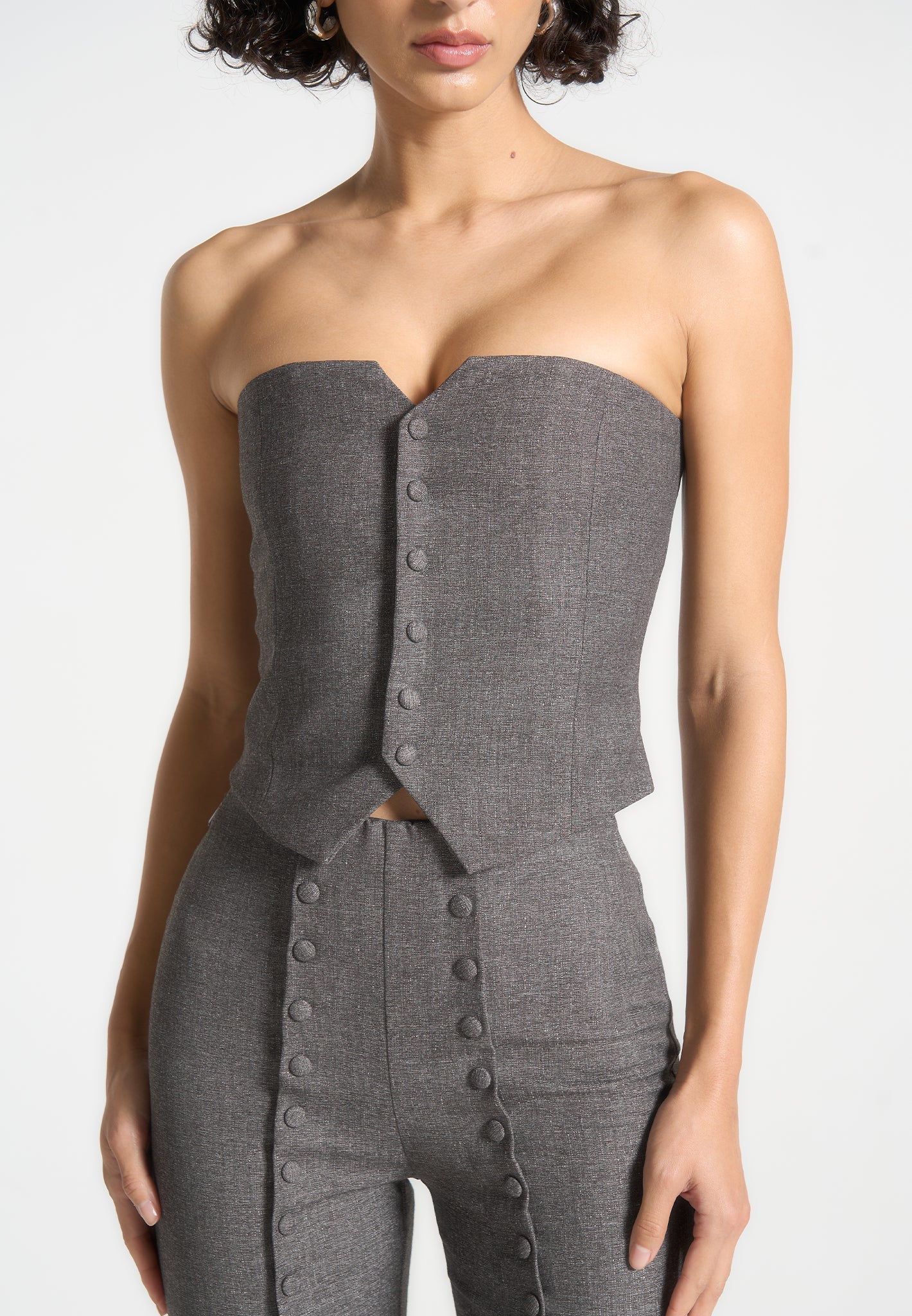 lise-cropped-tailored-blazer-and-button-detail-bandeau-dark-grey