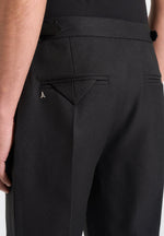 Hubert - Slim Fit Tailored Pants - Black