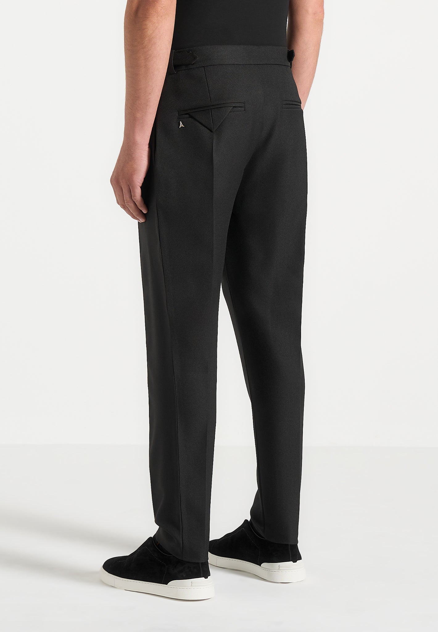 Hubert - Slim Fit Tailored Pants - Black