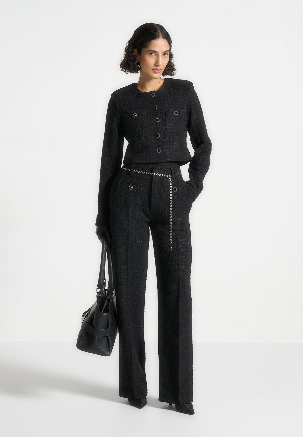 celine-cropped-tweed-jacket-with-pearls-black