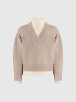 jacques-unisex-double-layer-v-neck-knit-jumper-beige-cream