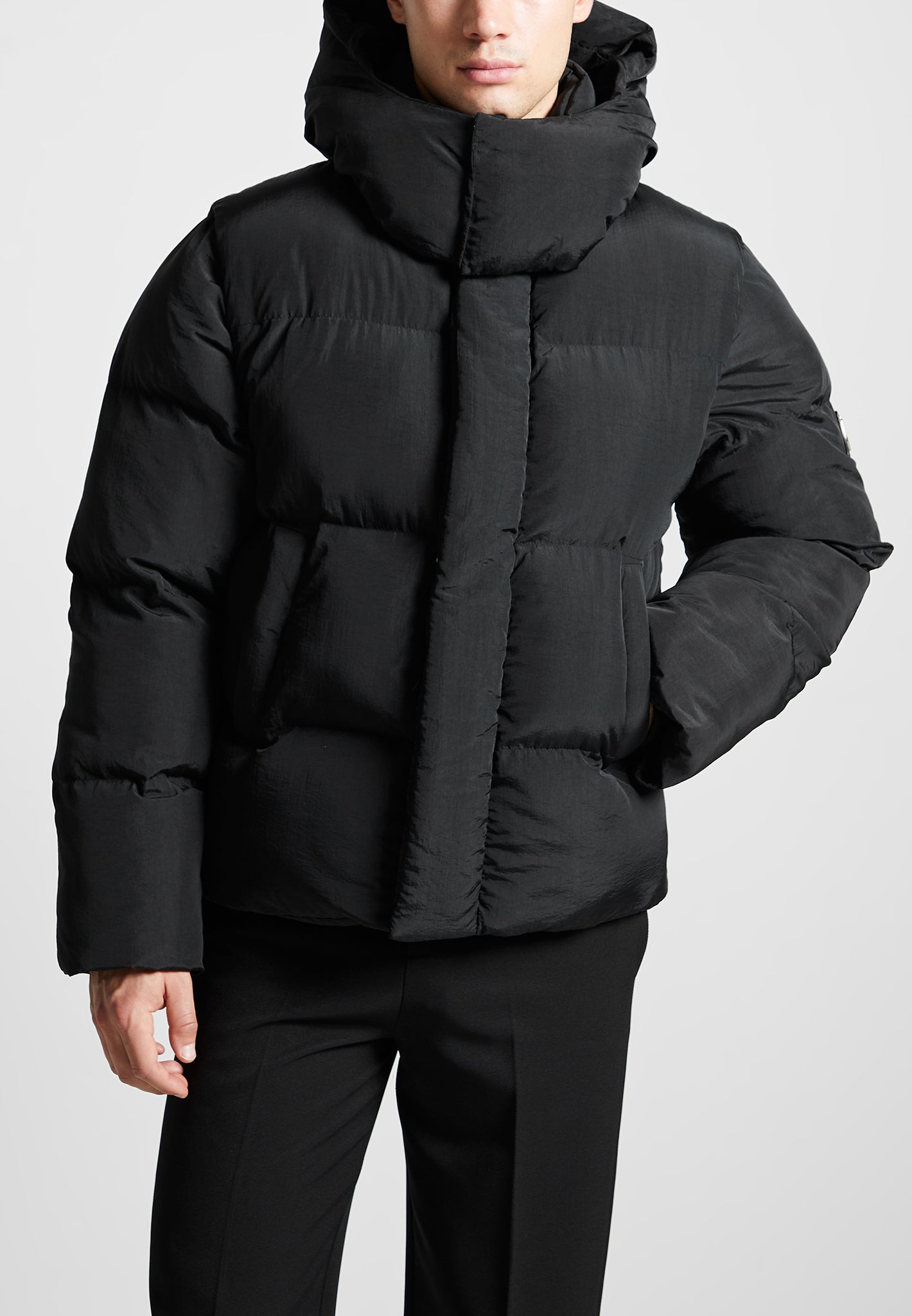2-in-1-wrap-neck-puffer-gilet-black