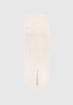 R⁠egine - Linen A-Line Maxi Skirt - Natural