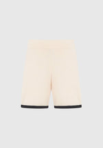 R⁠egis - Contrast Detail Knit Shorts - Cream