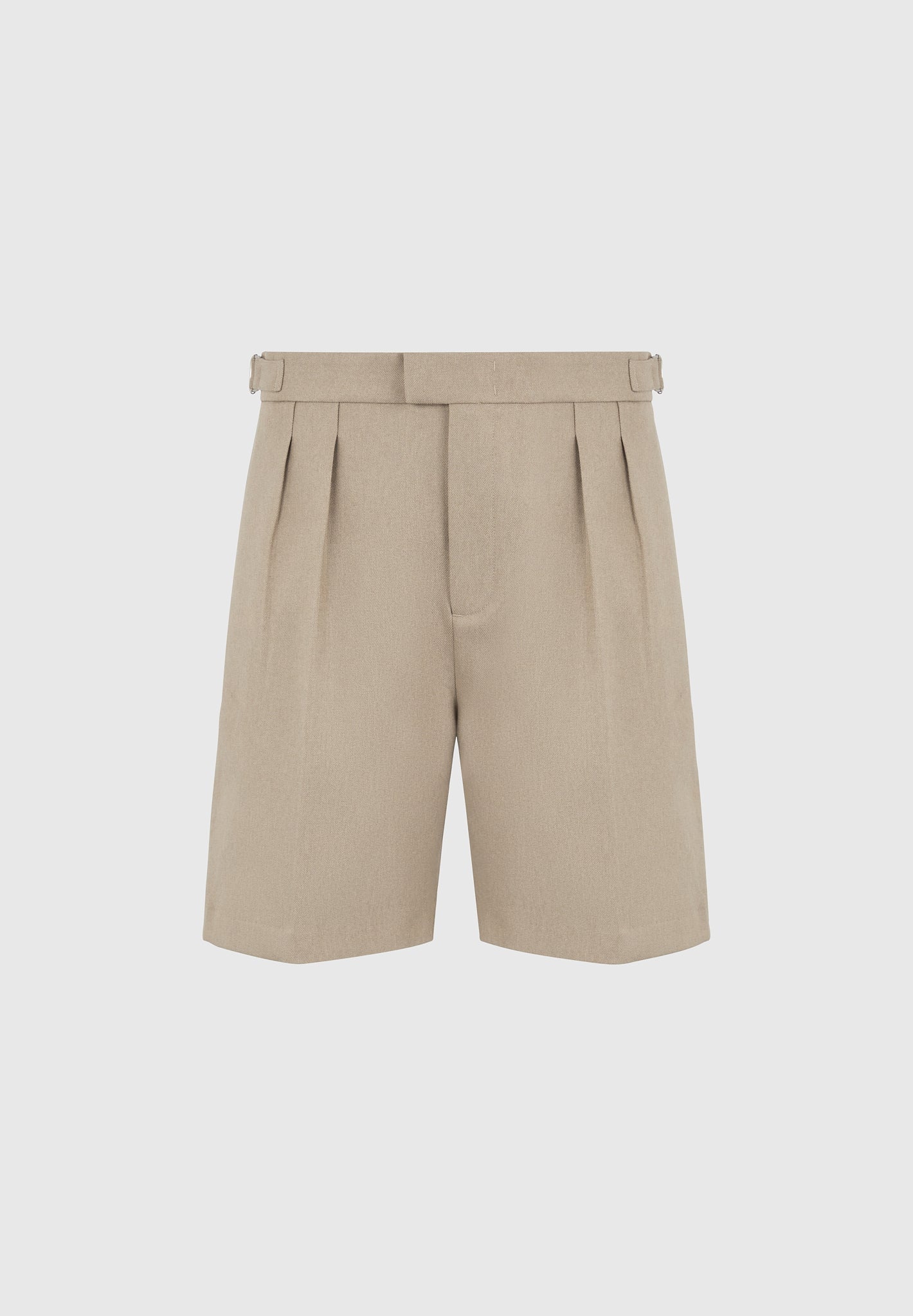 twin-pleat-tailored-shorts-beige