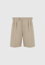 twin-pleat-tailored-shorts-beige