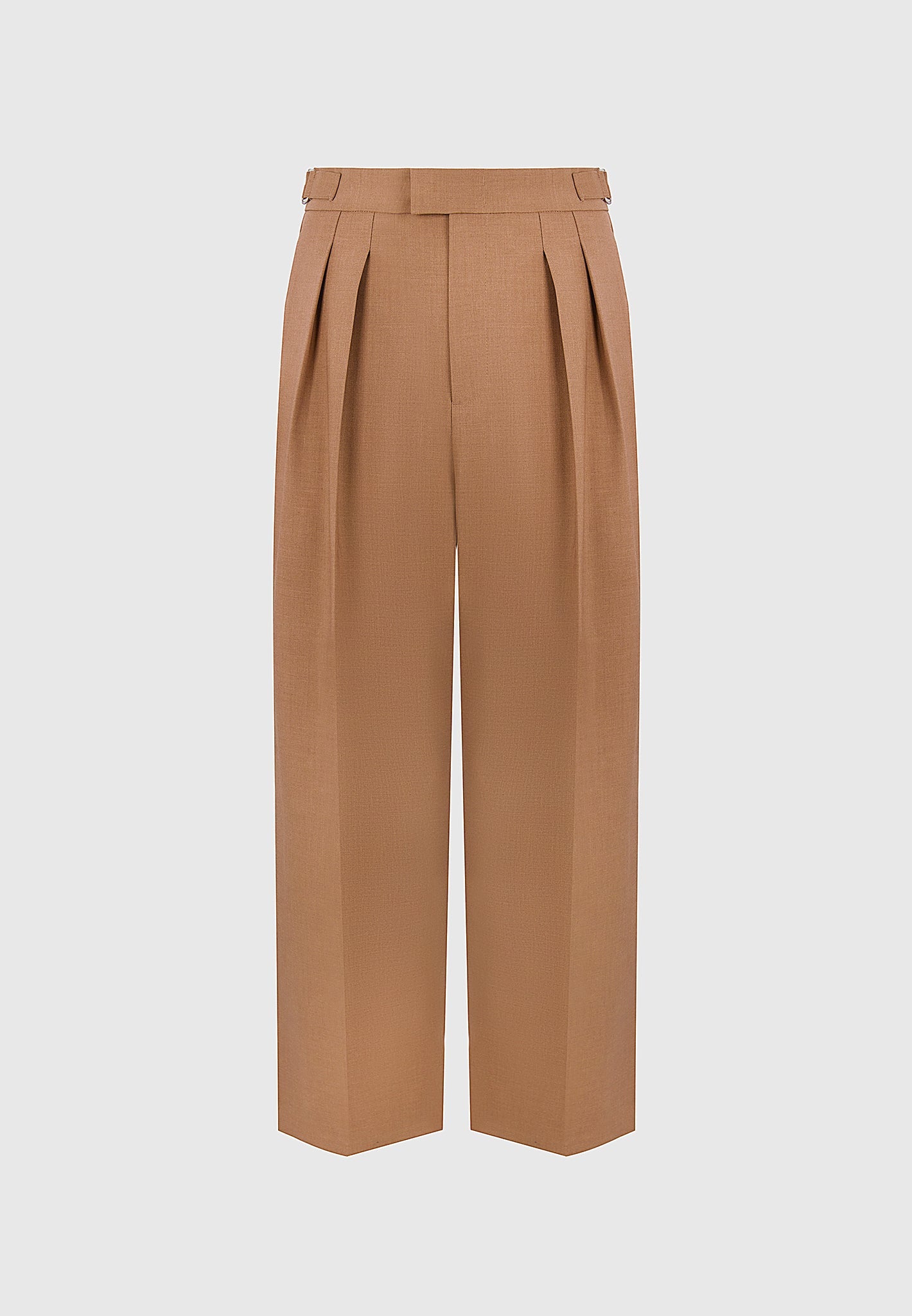 Octave - Wide Leg Twin Pleat Tailored Pants - Fawn