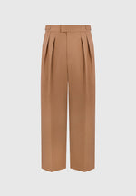 Octave - Wide Leg Twin Pleat Tailored Pants - Fawn