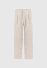 Arnault - Boucle Pleated Jeans - Beige