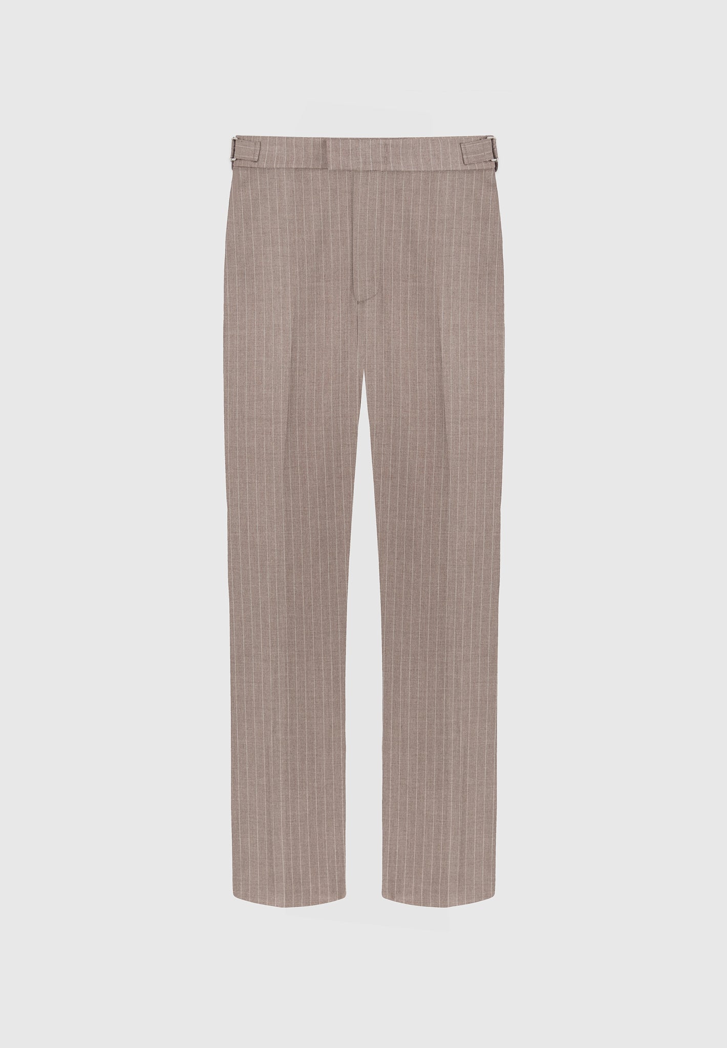 Joseph - Regular Fit Pinstripe Tailored Pants - Taupe