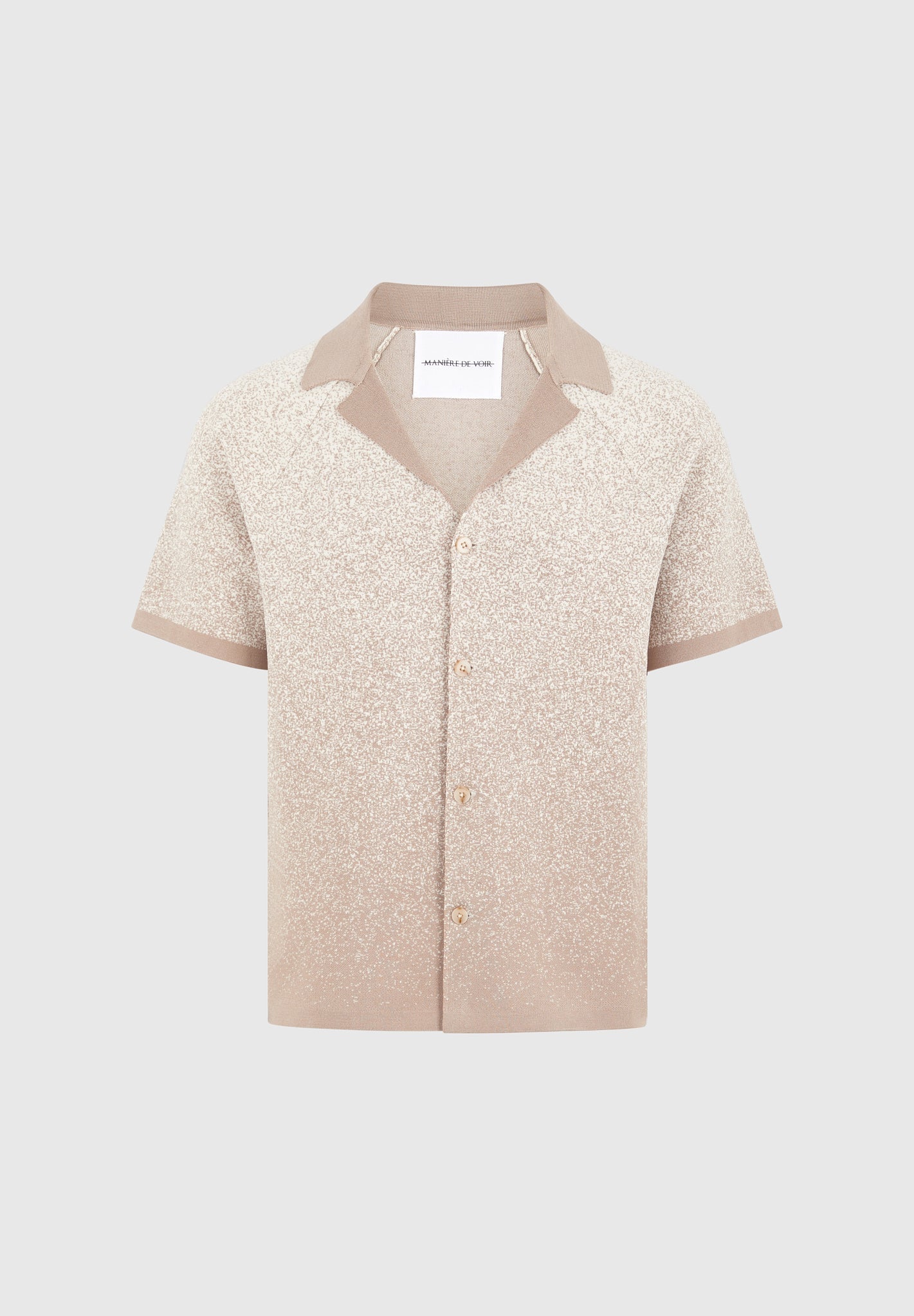 ombre-knit-revere-shirt-beige-white