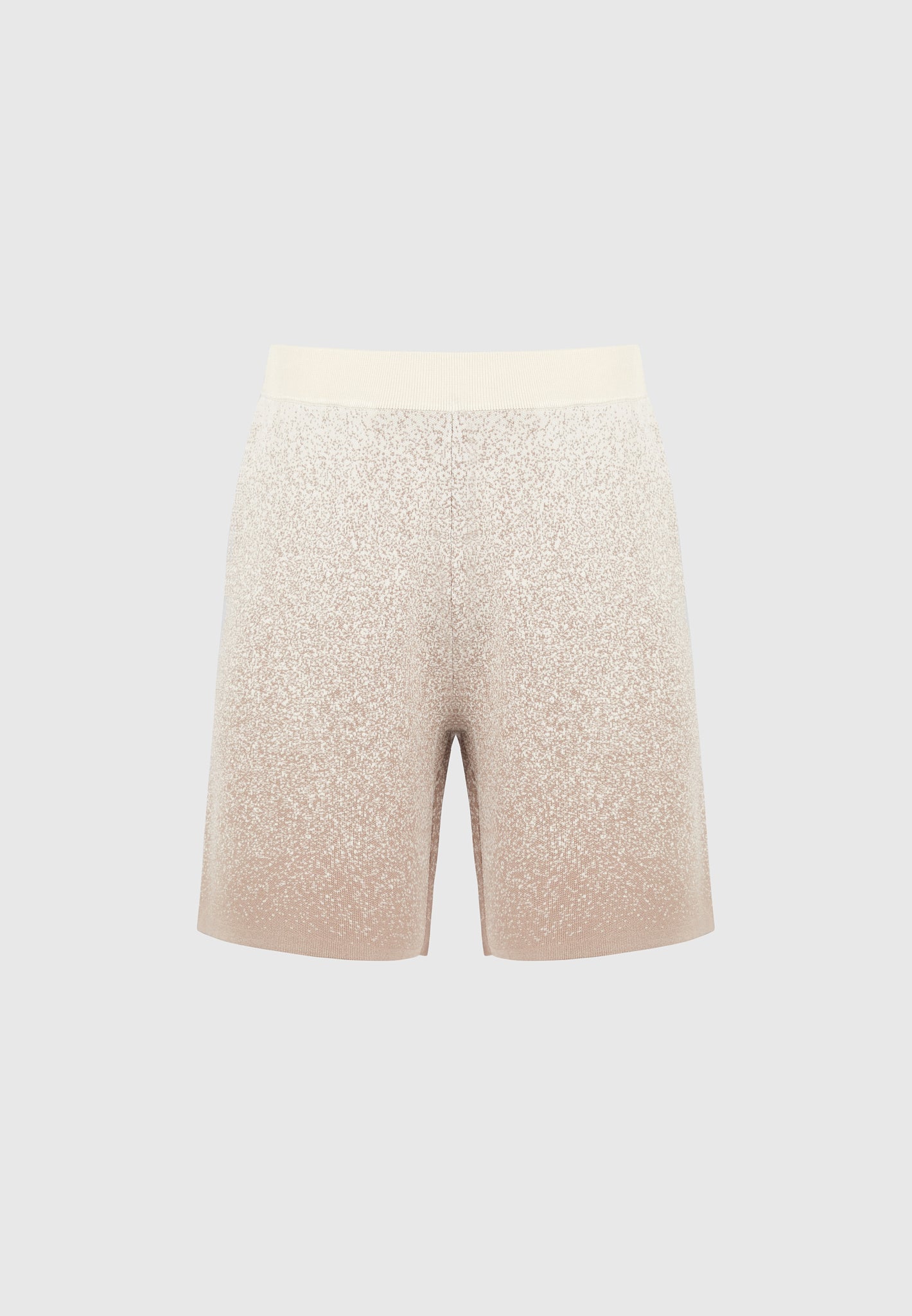 ombre-knit-shorts-beige-white