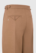 Octave - Wide Leg Twin Pleat Tailored Pants - Fawn