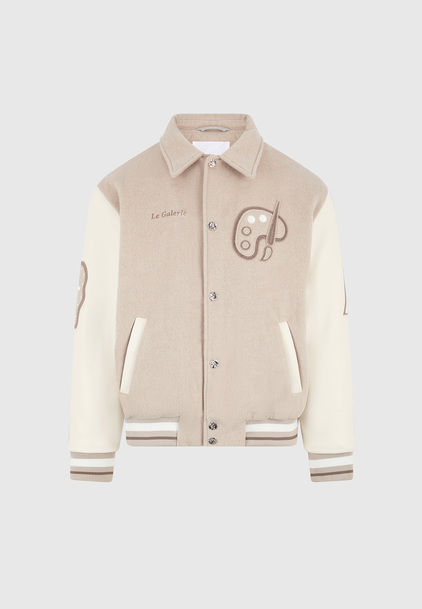 le-galerie-wool-blend-varsity-jacket-beige