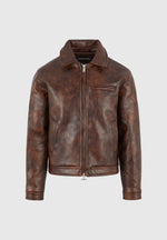 Laurent - Vintage Leather Jacket - Brown