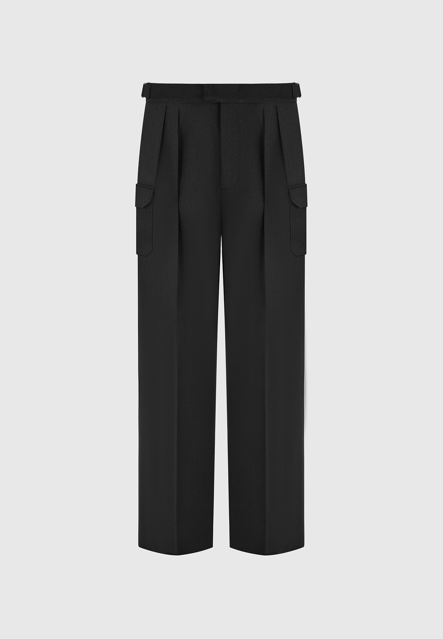 Maurice - Relaxed Fit Twill Pocket Pants - Black