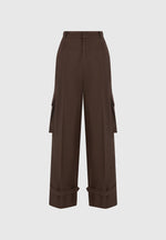 danielle-tailored-pleated-cargo-trousers-brown