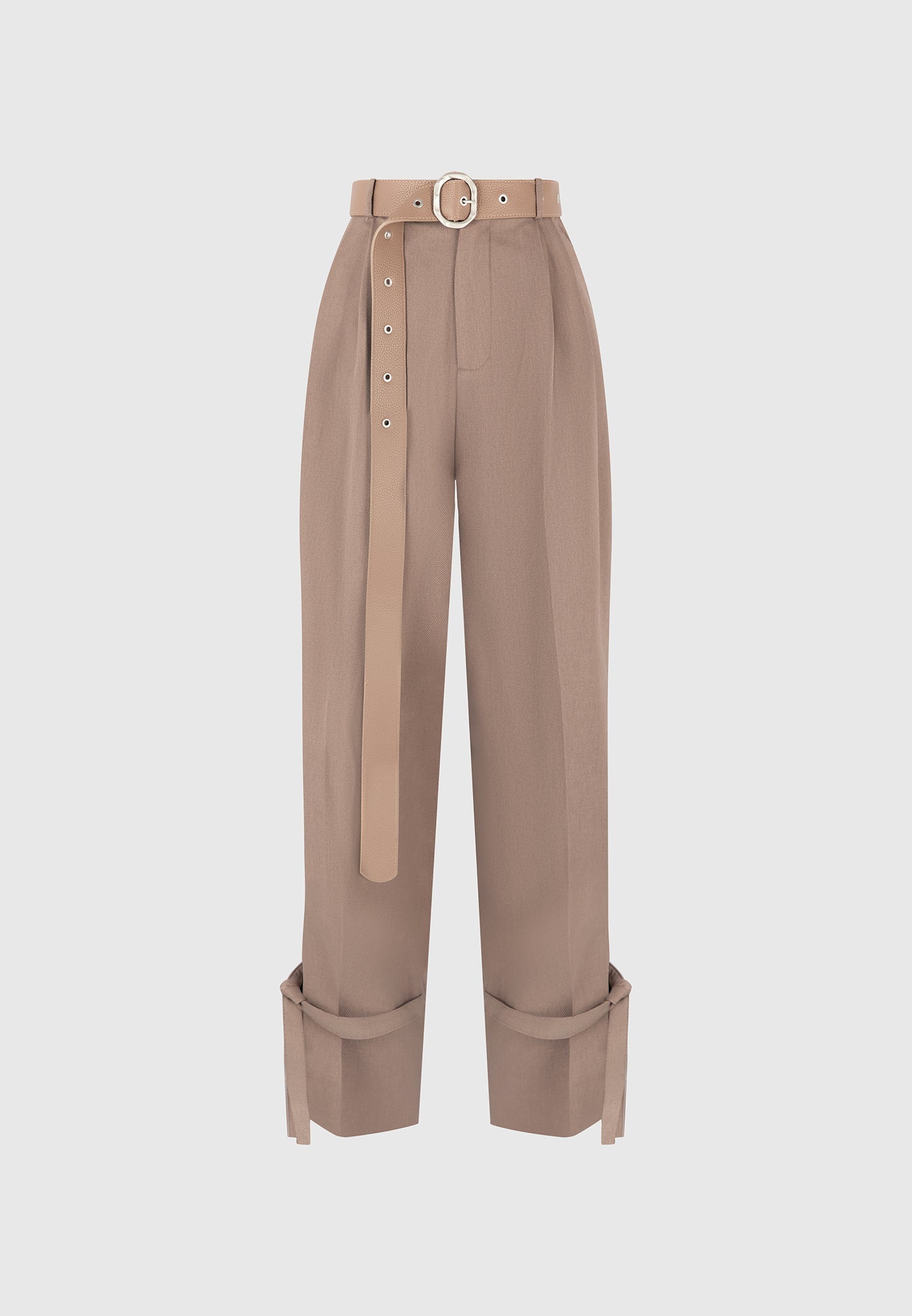 suzanne-tailored-trousers-with-oversized-belt-and-ankle-ties-taupe