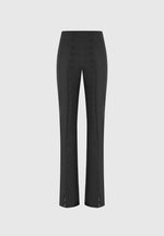 Therese - Tailored Button Detail Pants - Black