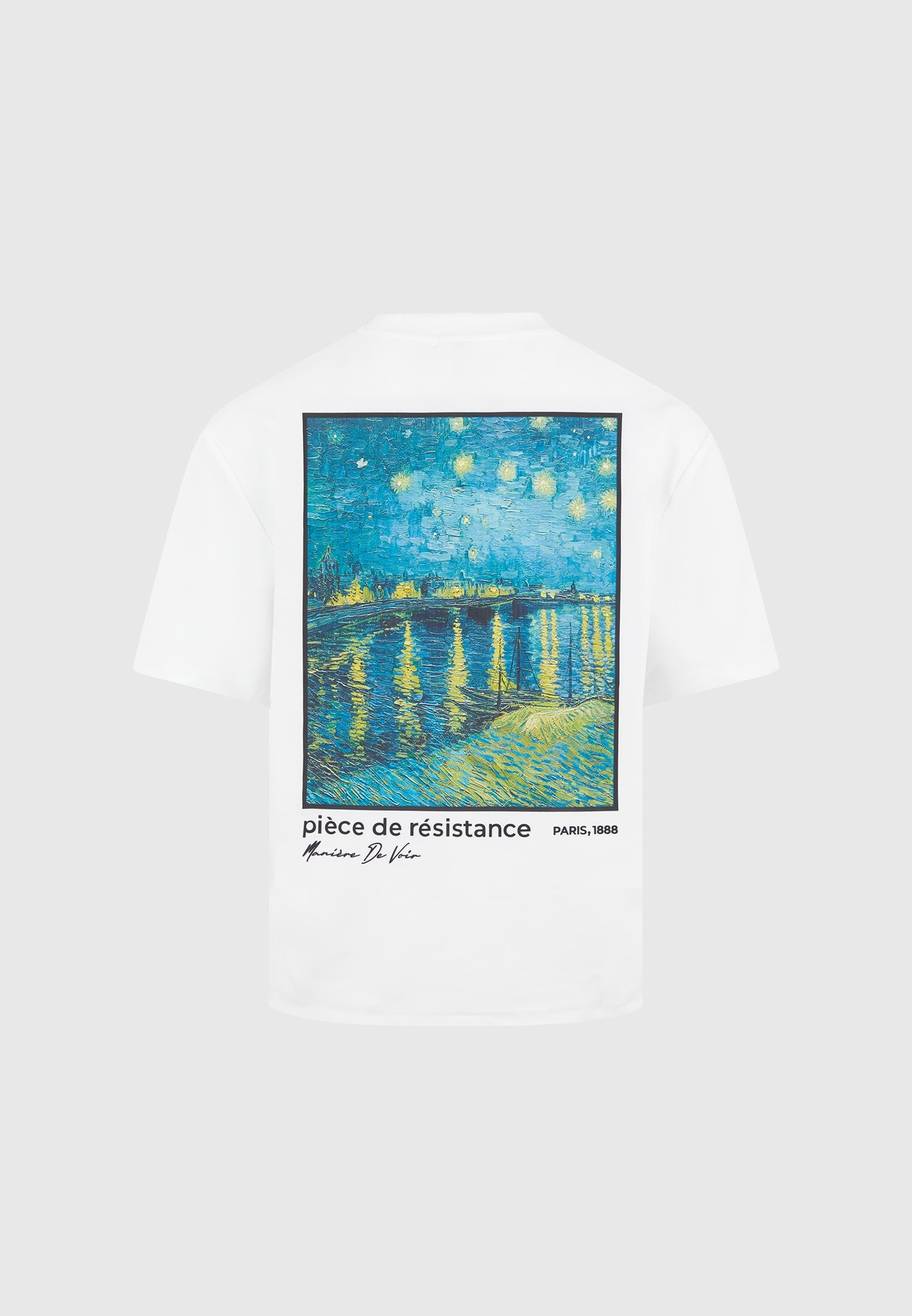 Piece De Resistance - Van Gogh Cotton T-Shirt - White
