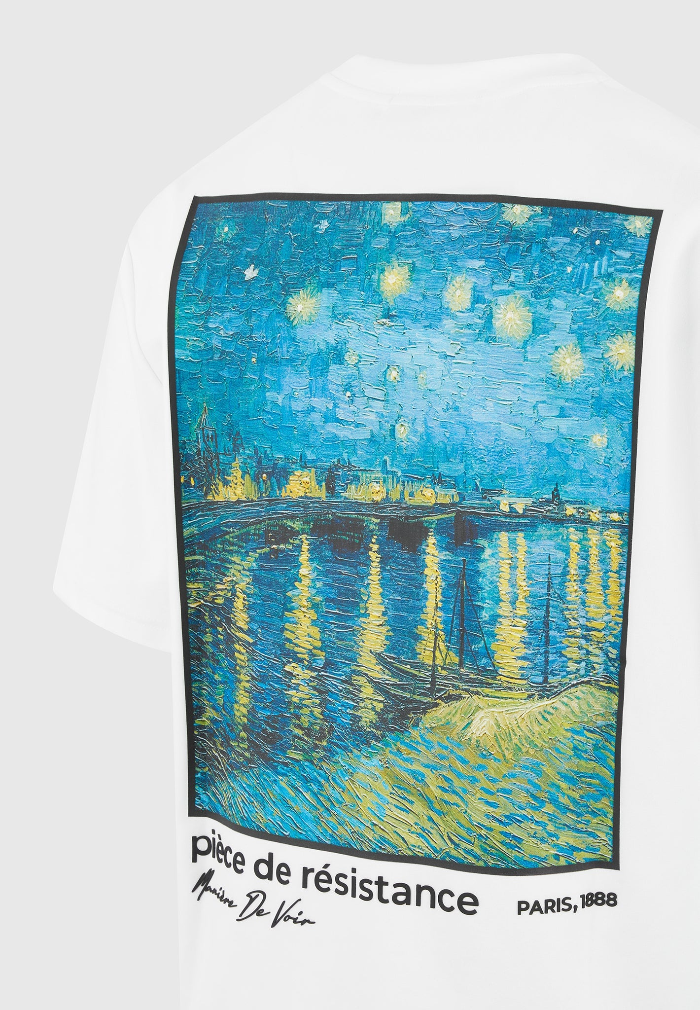 Piece De Resistance - Van Gogh Cotton T-Shirt - White