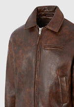 Laurent - Vintage Leather Jacket - Brown