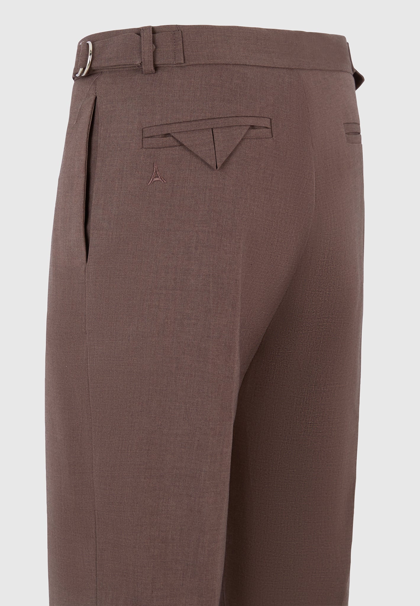 regular-fit-twill-pleated-tailored-trousers-brown
