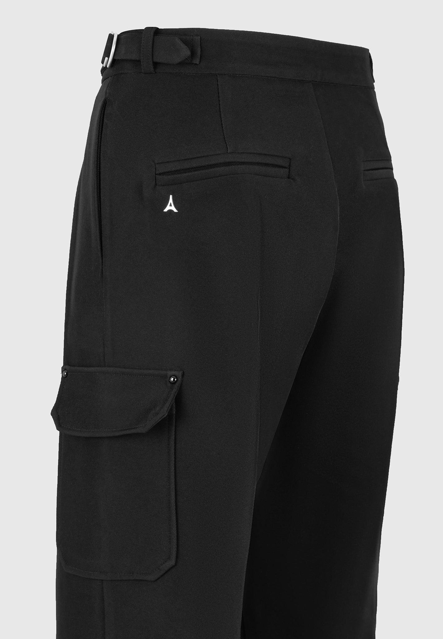 Maurice - Relaxed Fit Twill Pocket Pants - Black