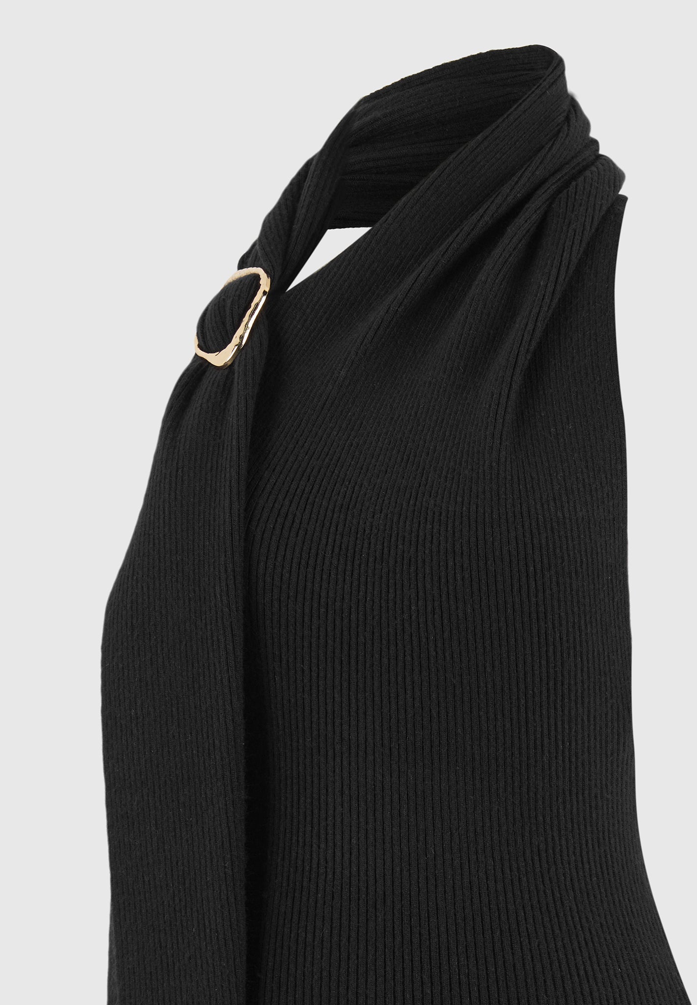 elodie-knitted-draped-halterneck-top-black