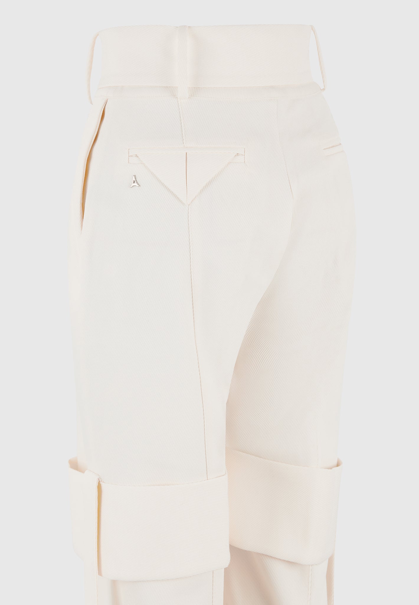 Isabelle - Tailored Belted Strap Detail Pants - Off White