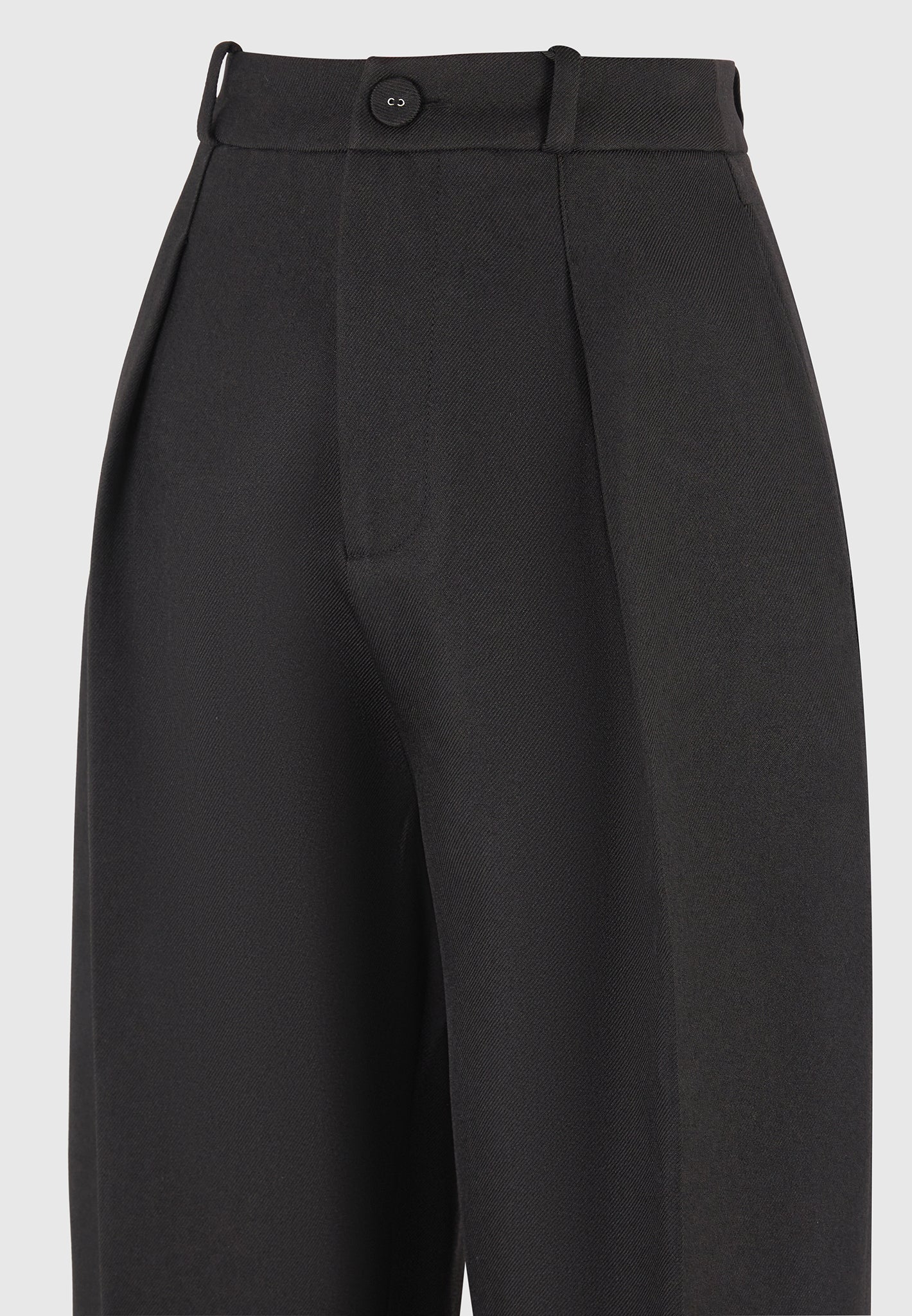 Sophie - Twist Leg Tailored Pants - Black