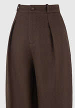 sophie-twist-leg-tailored-trousers-brown