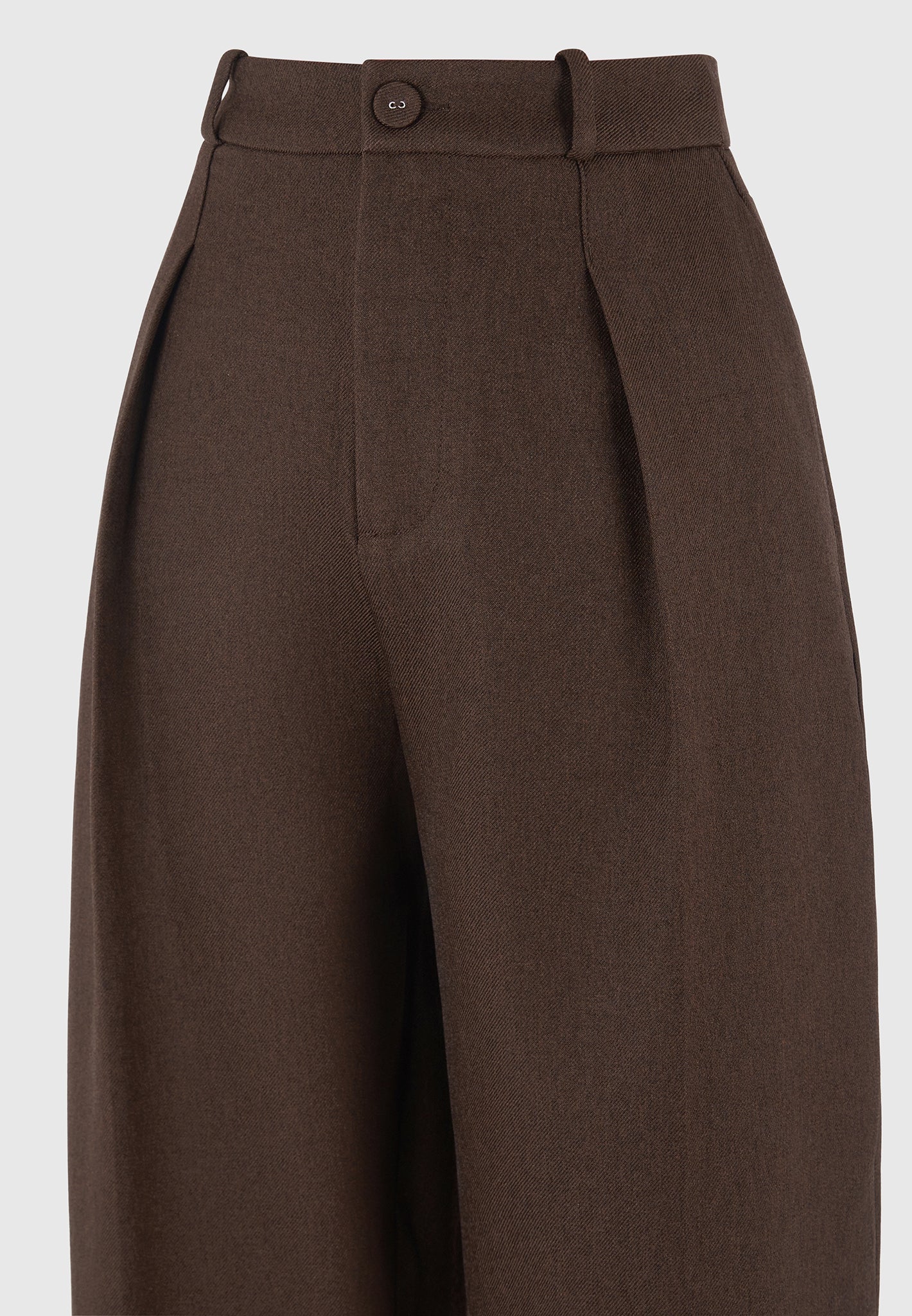 sophie-twist-leg-tailored-trousers-brown