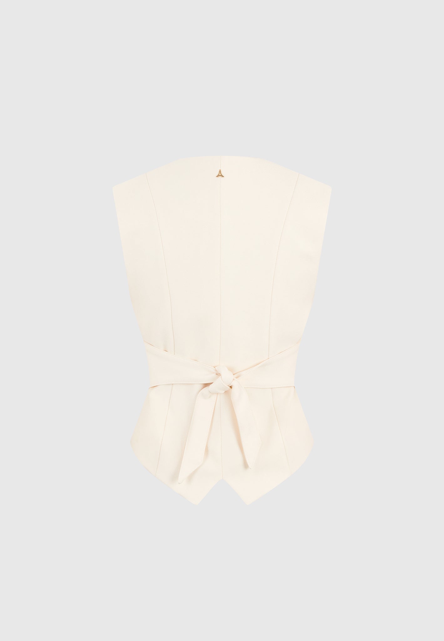 Christine - Tailored Cinch Suit Vest - Off White