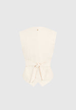 Christine - Tailored Cinch Suit Vest - Off White
